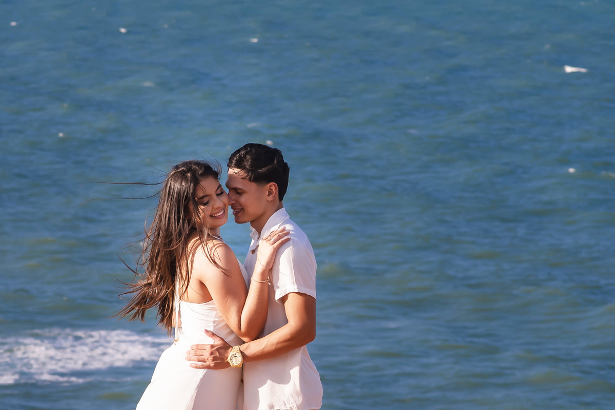 Ensaio de casamento na praia em Fortaleza