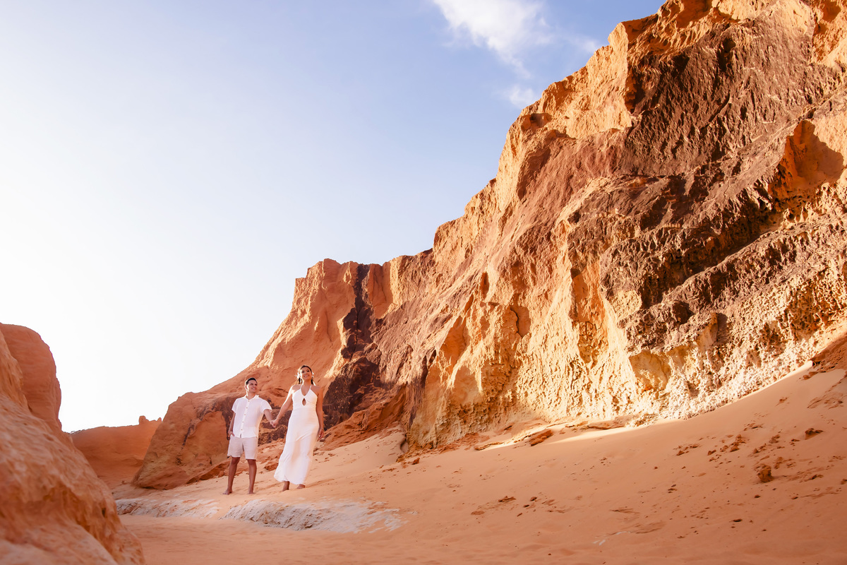 Ensaio de casamento na praia em Fortaleza