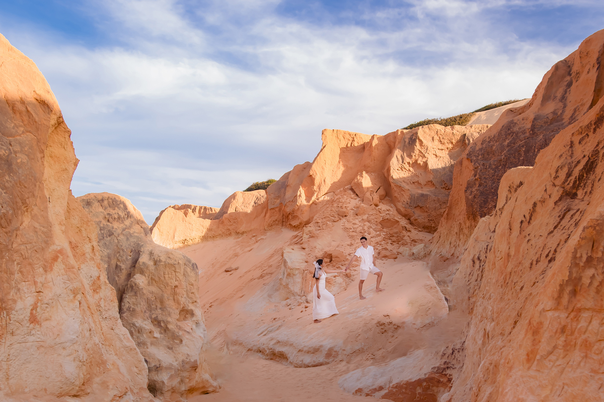 Ensaio de casamento na praia em Fortaleza