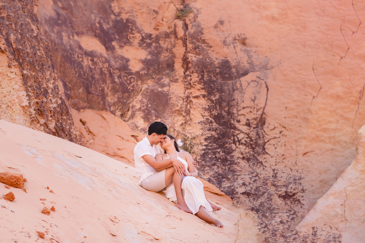 Ensaio de casamento na praia em Fortaleza