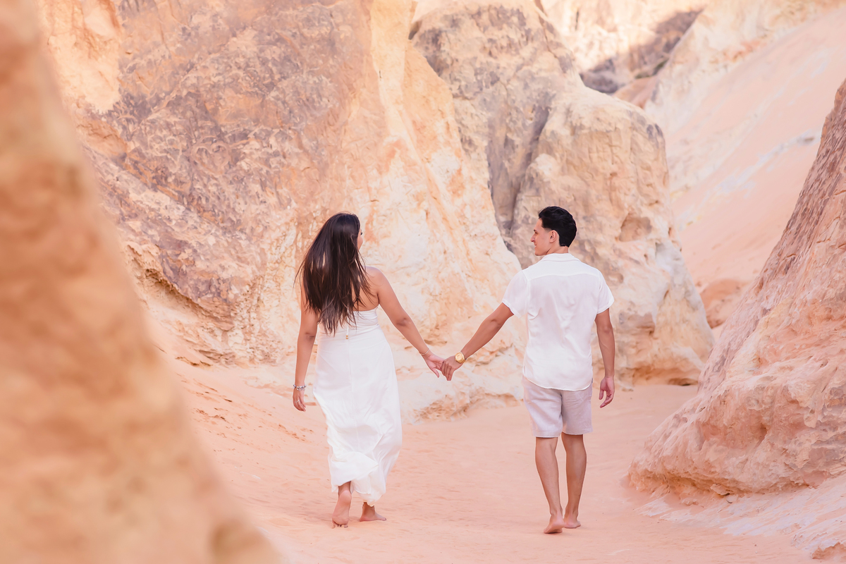 Ensaio de casamento na praia em Fortaleza