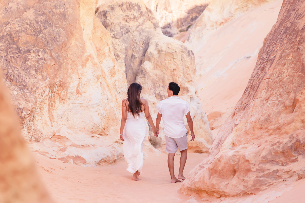 Ensaio de casamento na praia em Fortaleza