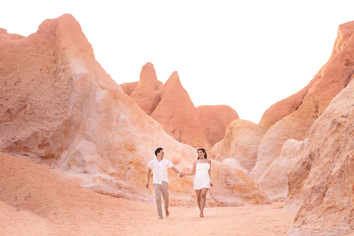 Ensaio de casamento na praia em Fortaleza