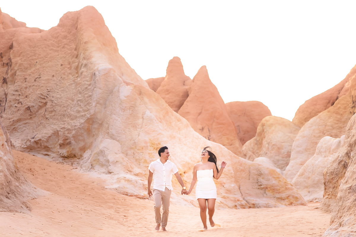 Ensaio de casamento na praia em Fortaleza