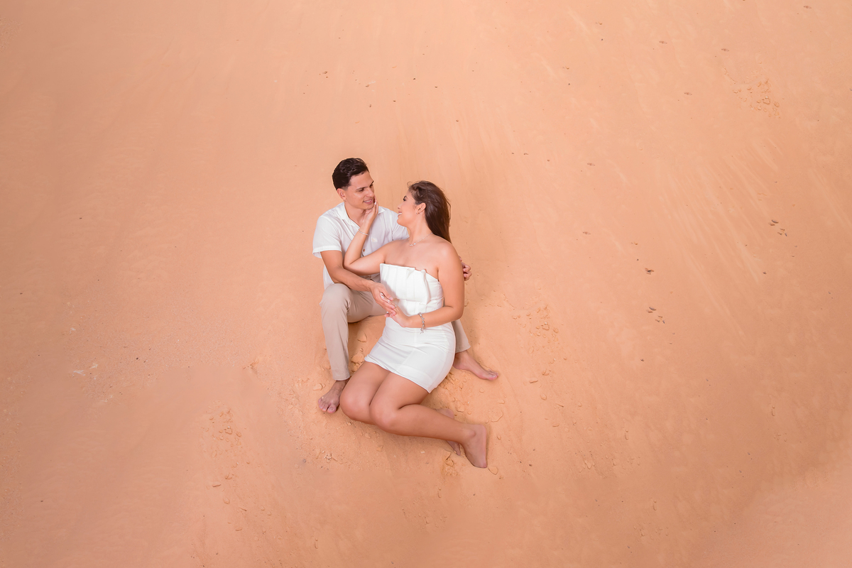 Ensaio de casamento na praia em Fortaleza