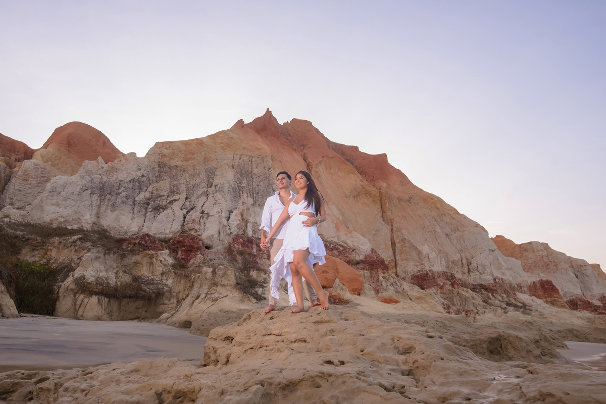 Ensaio de casamento na praia em Fortaleza