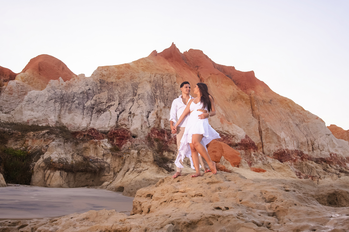 Ensaio de casamento na praia em Fortaleza