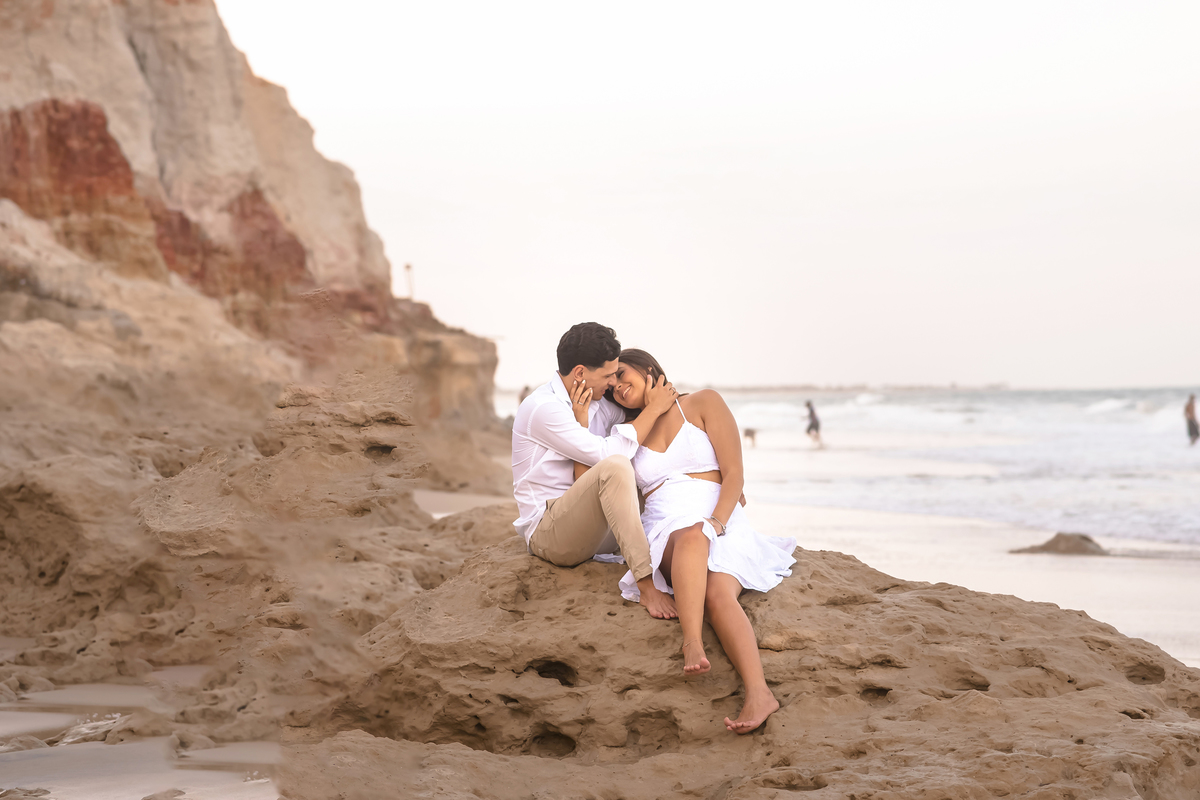 Ensaio de casamento na praia em Fortaleza