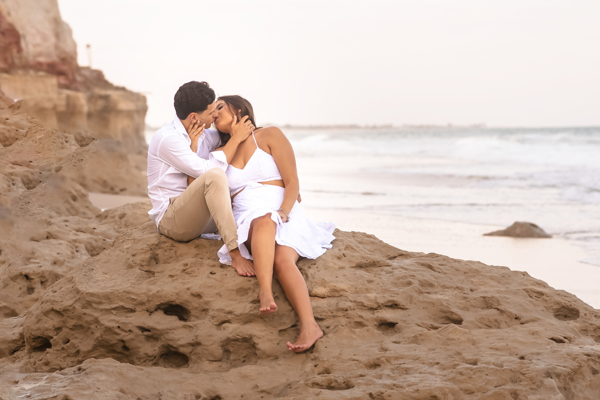 Ensaio de casamento na praia em Fortaleza