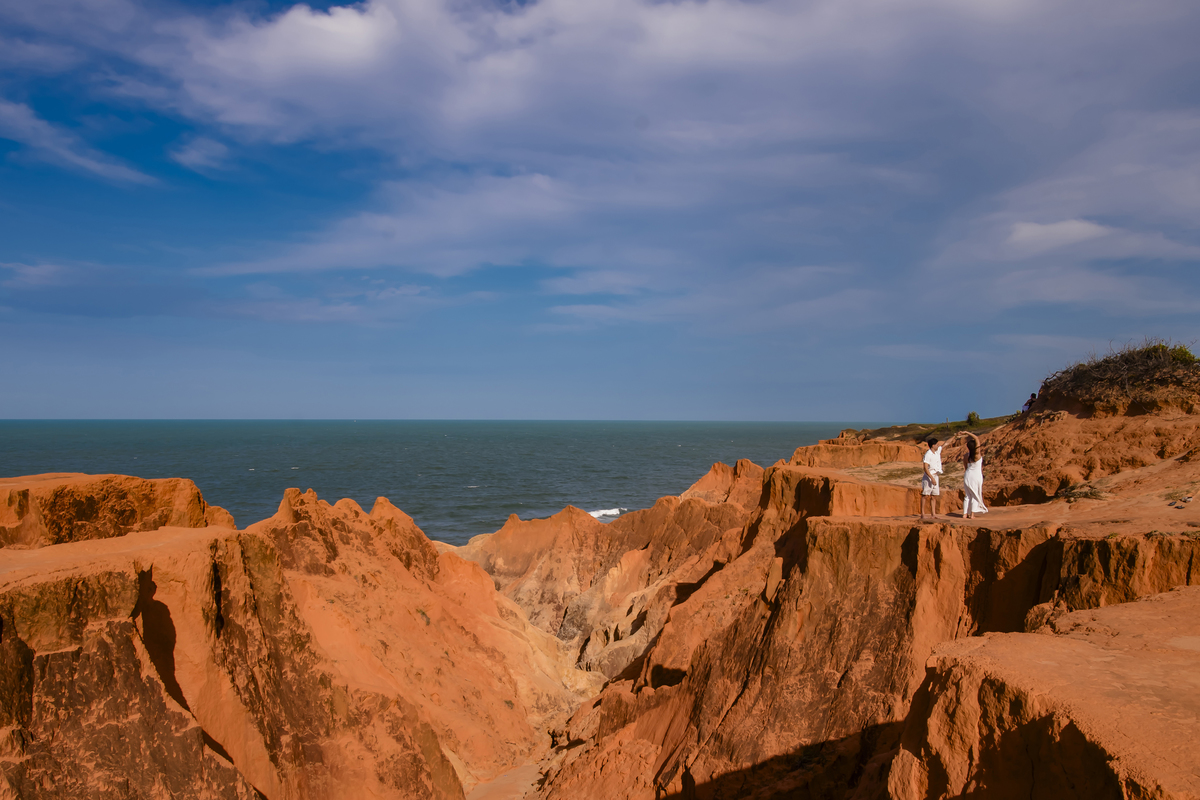 Ensaio de casamento na praia em Fortaleza