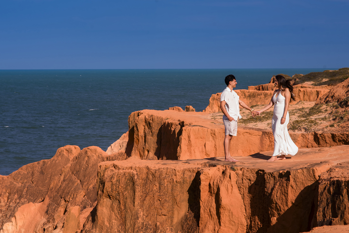 Ensaio de casamento na praia em Fortaleza