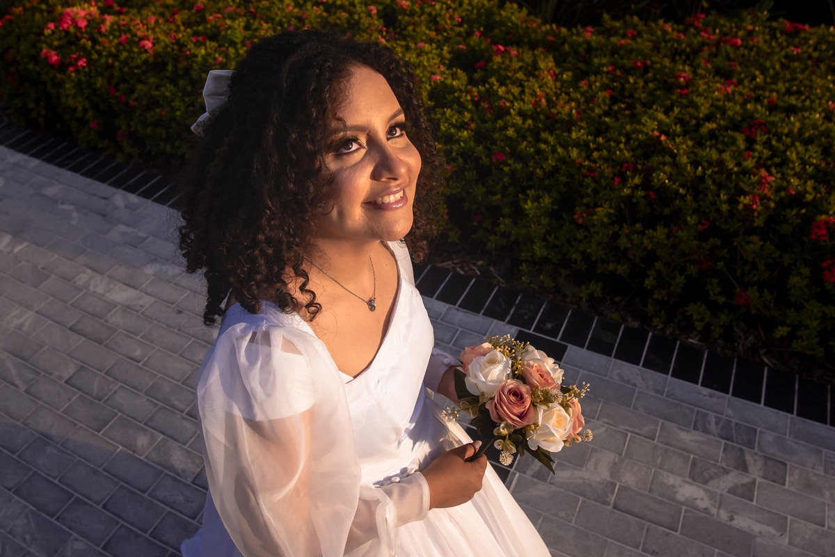 Ensaio fotográfico de casamento no Templo de Fortaleza