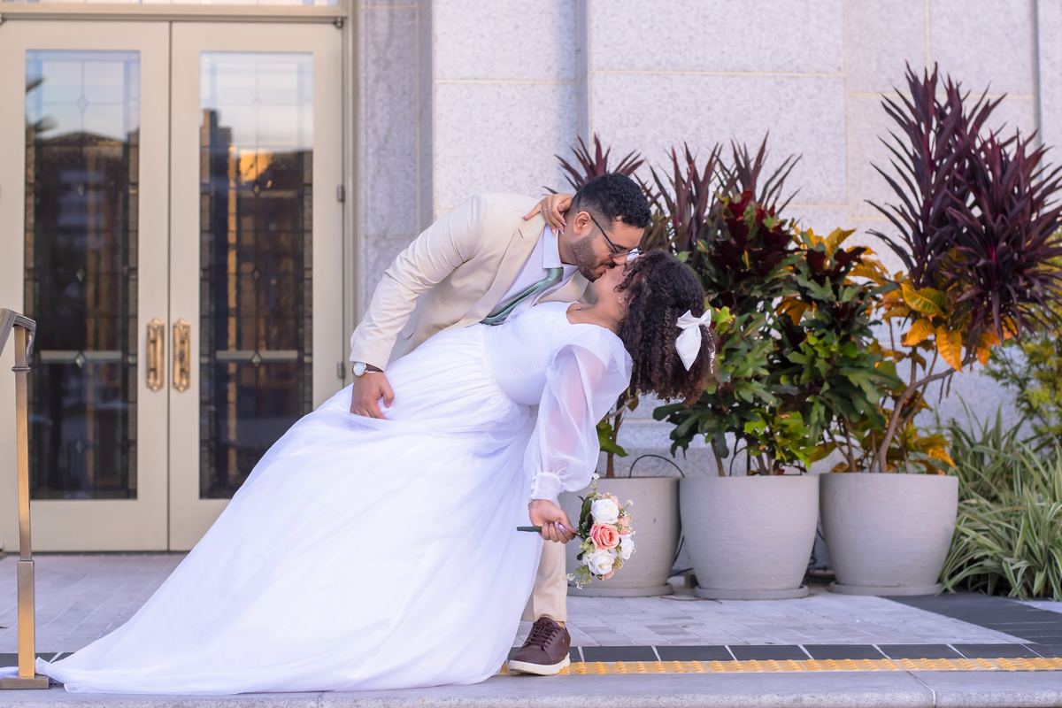 Ensaio fotográfico de casamento no Templo de Fortaleza