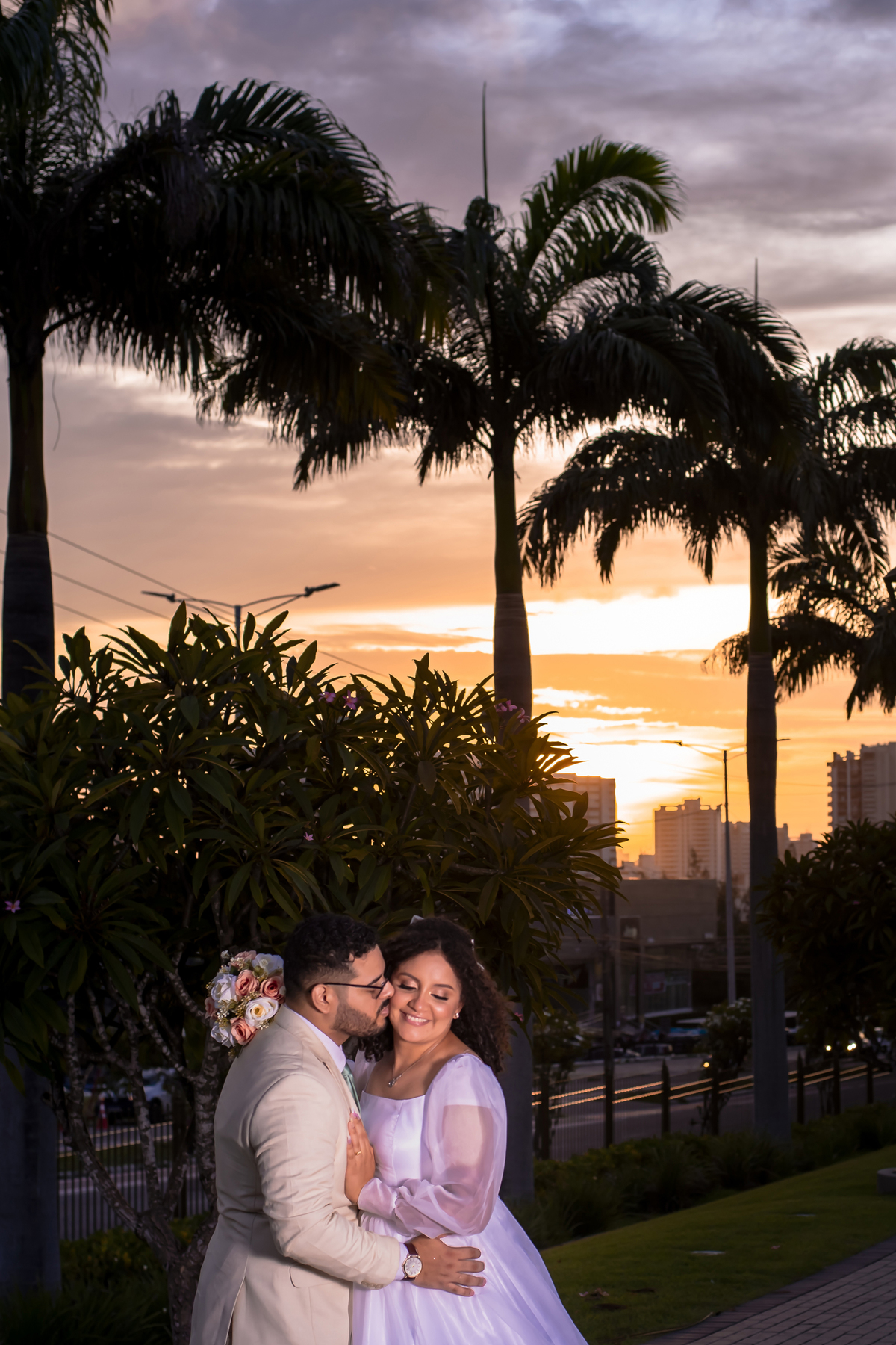 Ensaio fotográfico de casamento no Templo de Fortaleza