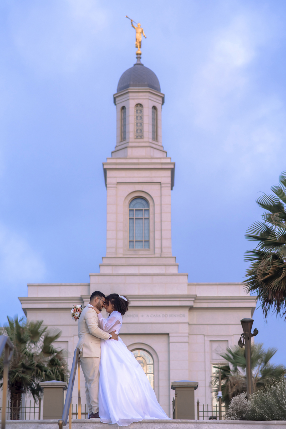Ensaio fotográfico de casamento no Templo de Fortaleza