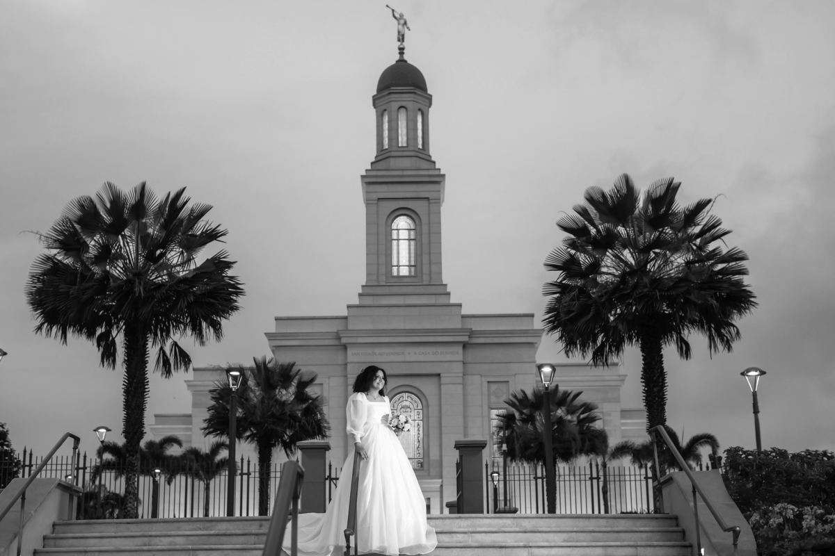 Ensaio fotográfico de casamento no Templo de Fortaleza
