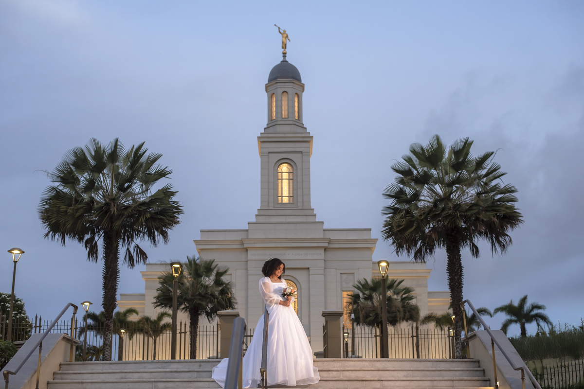Ensaio fotográfico de casamento no Templo de Fortaleza