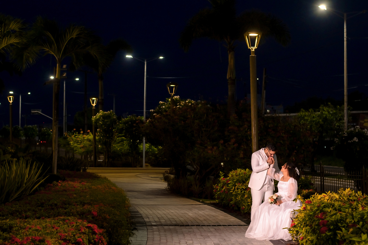 Ensaio fotográfico de casamento no Templo de Fortaleza