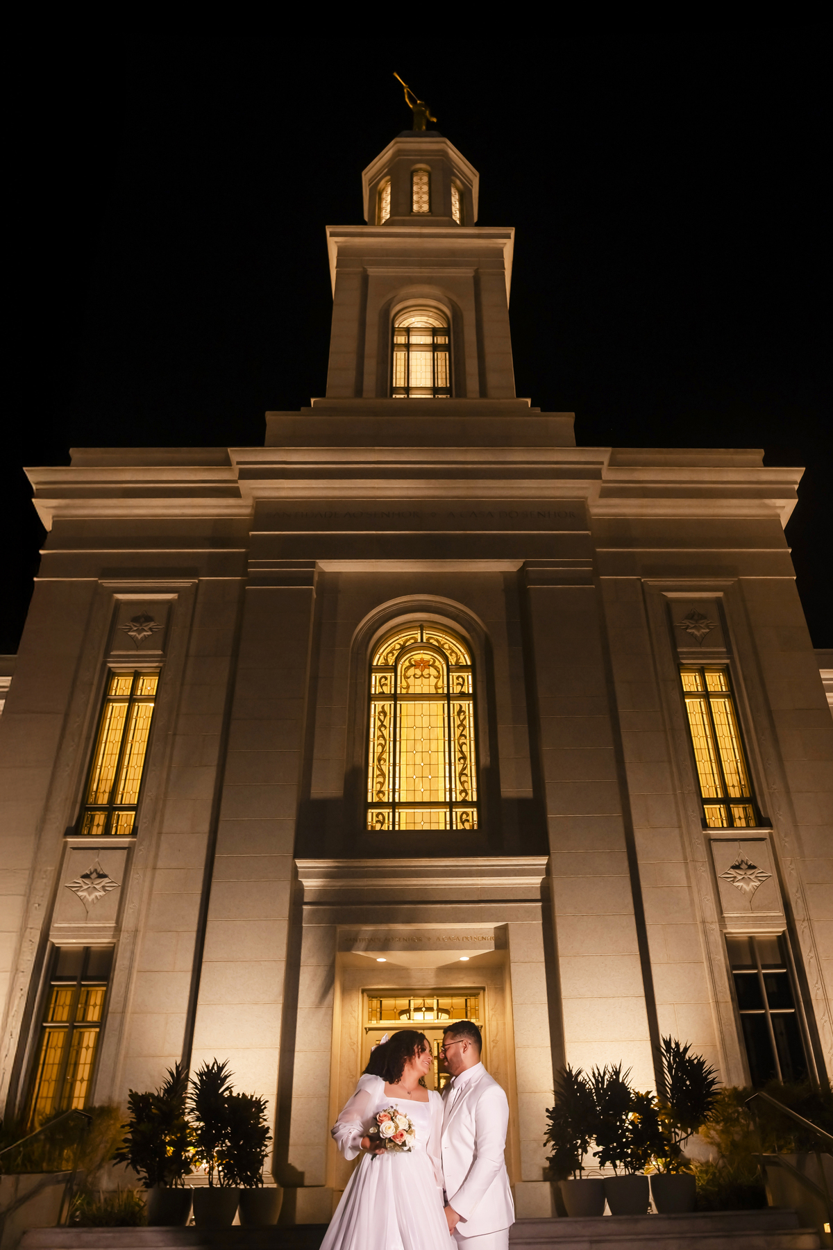 Ensaio fotográfico de casamento no Templo de Fortaleza