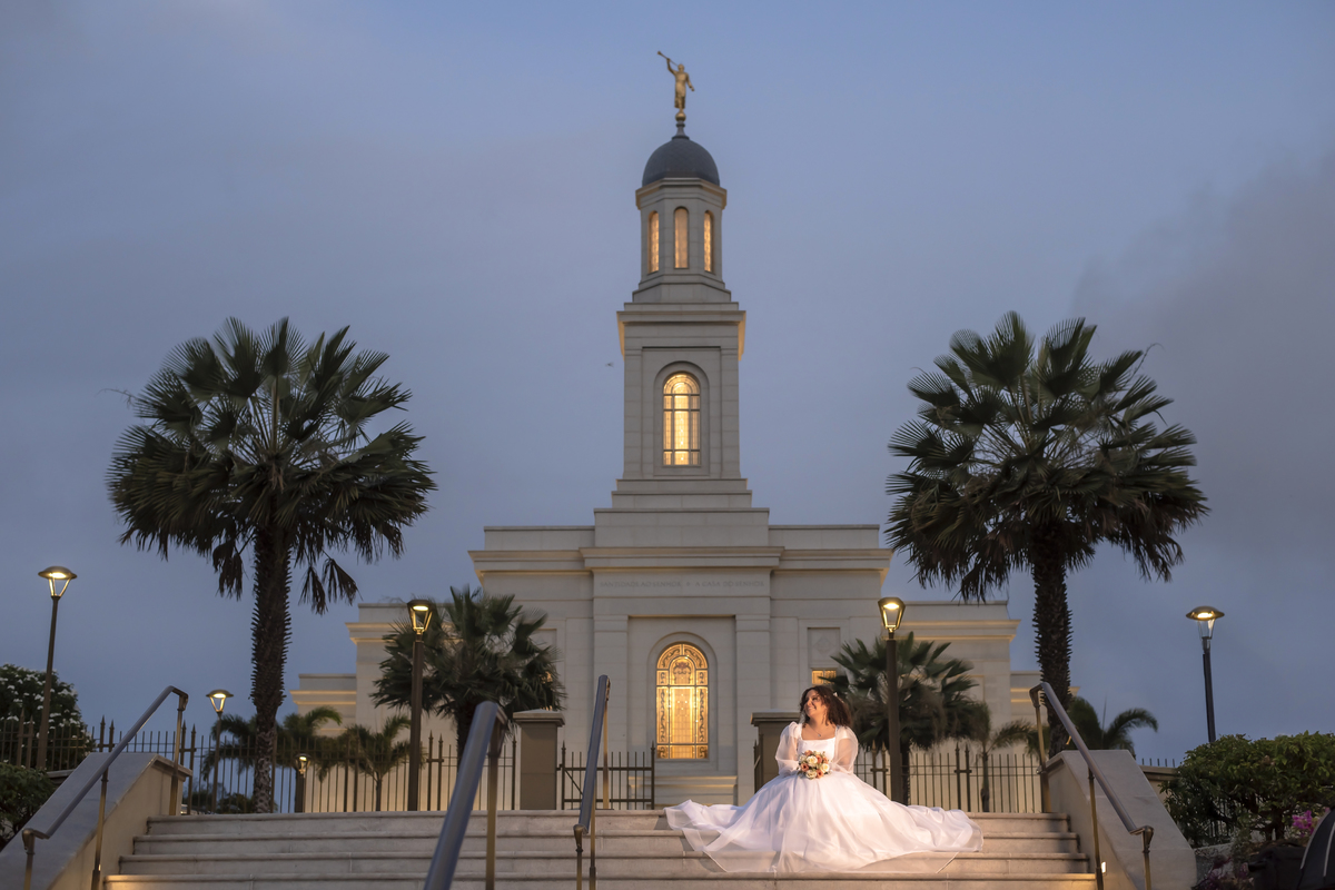 Ensaio fotográfico de casamento no Templo de Fortaleza