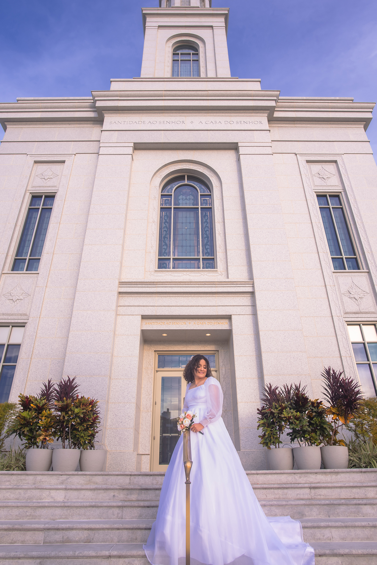 Ensaio fotográfico de casamento no Templo de Fortaleza