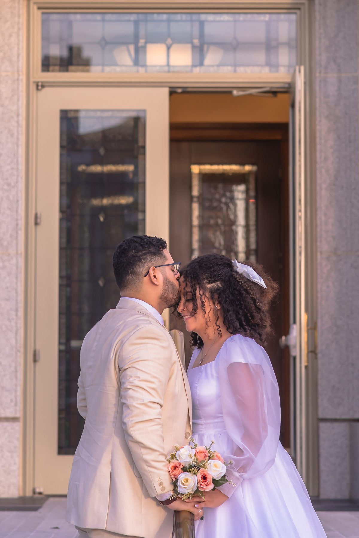 Ensaio fotográfico de casamento no Templo de Fortaleza