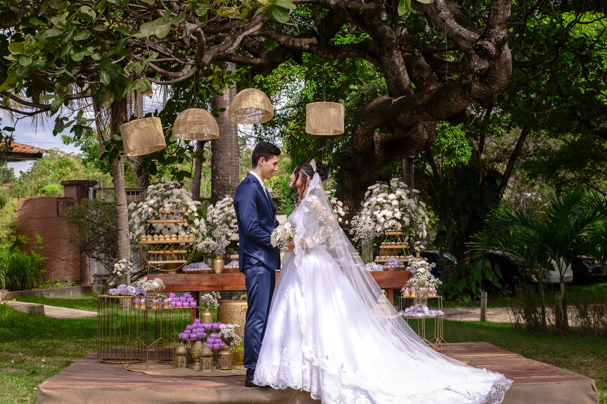 Festa casamento no lago em Fortaleza