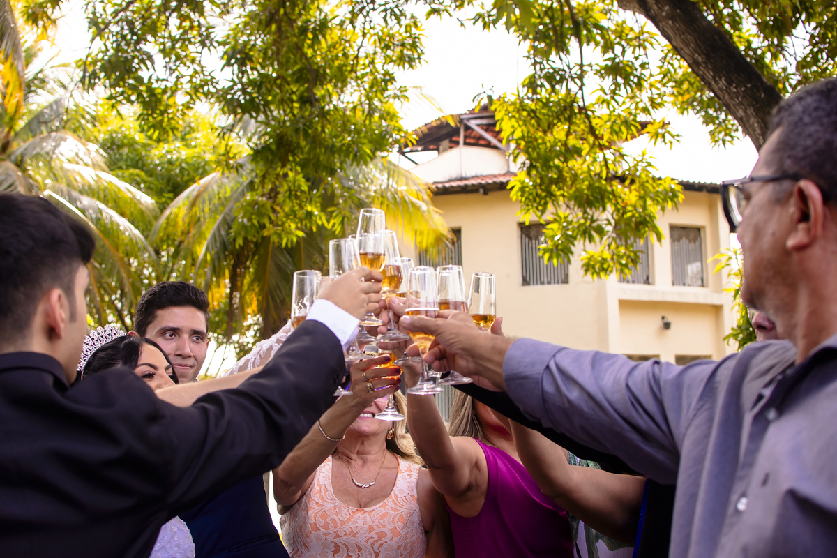 Festa casamento no lago em Fortaleza