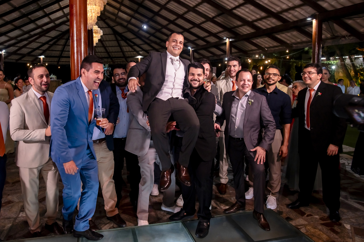 Casamento na praia, no lounge conceito buffet em Iparana