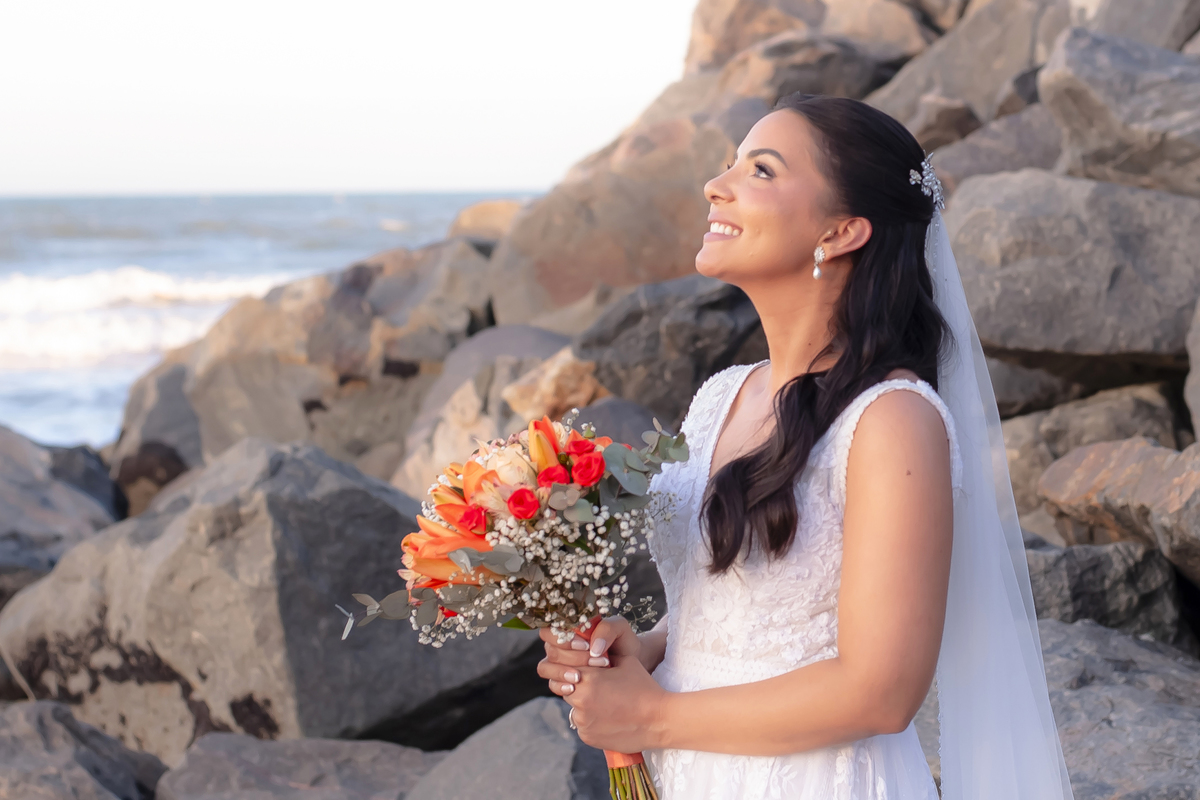 Casamento na praia, no lounge conceito buffet em Iparana