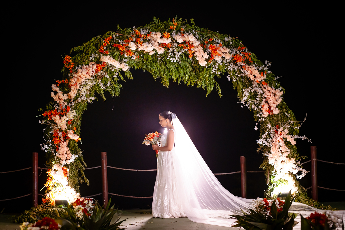 Casamento na praia, no lounge conceito buffet em Iparana
