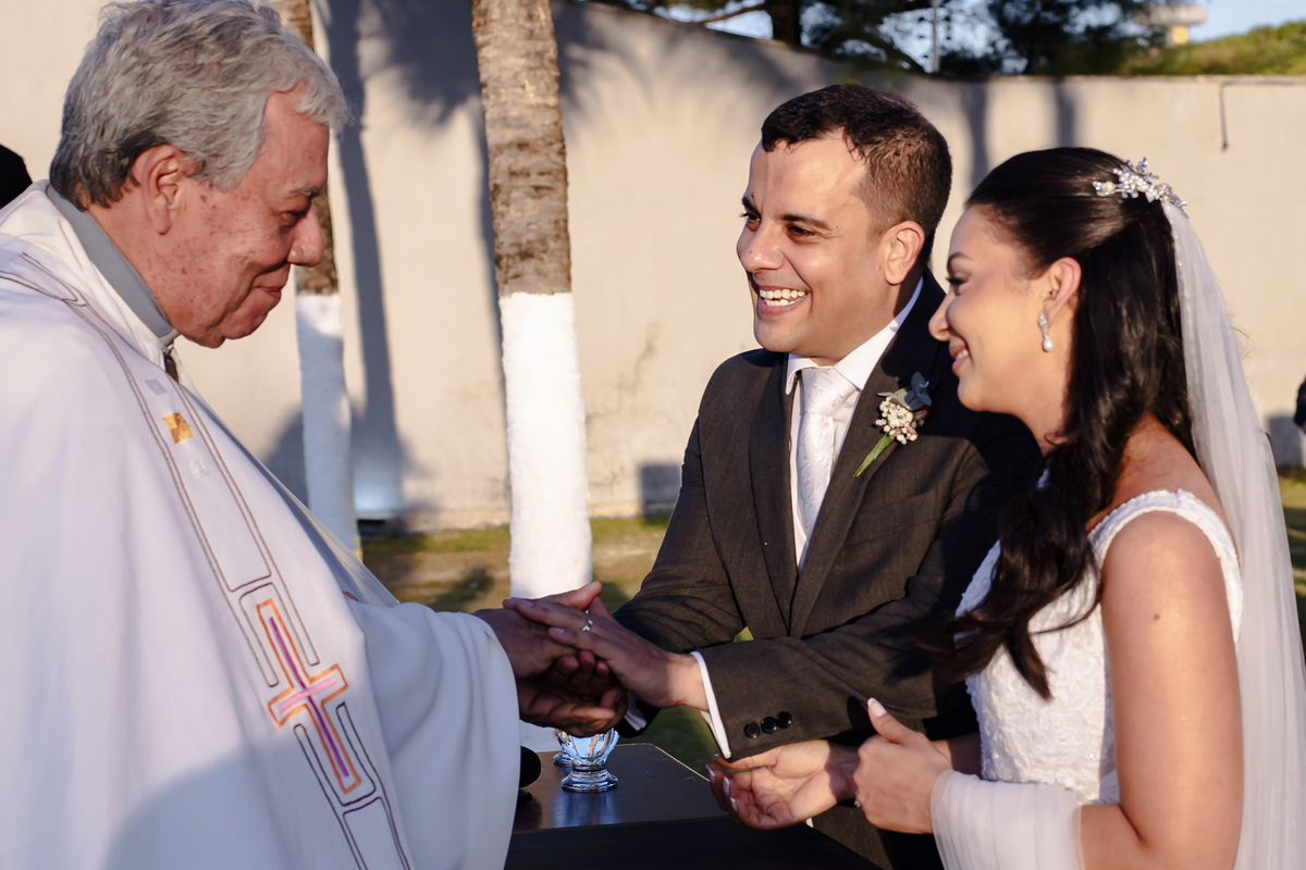 Casamento na praia, no lounge conceito buffet em Iparana