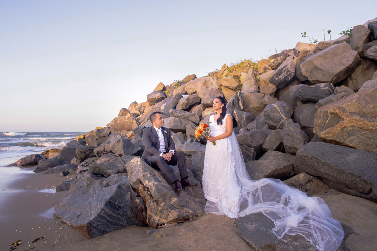 Casamento na praia, no lounge conceito buffet em Iparana