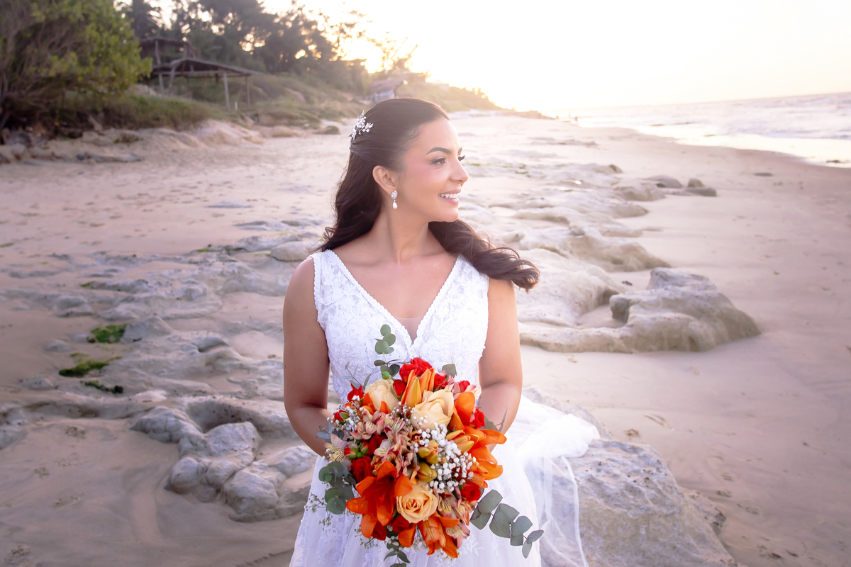 Casamento na praia, no lounge conceito buffet em Iparana