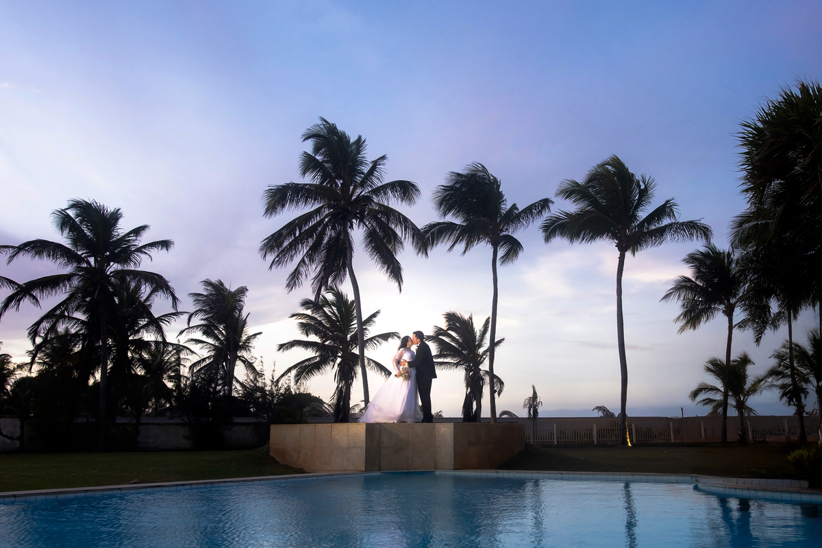 Fotografia casamento  na praia em Fortaleza