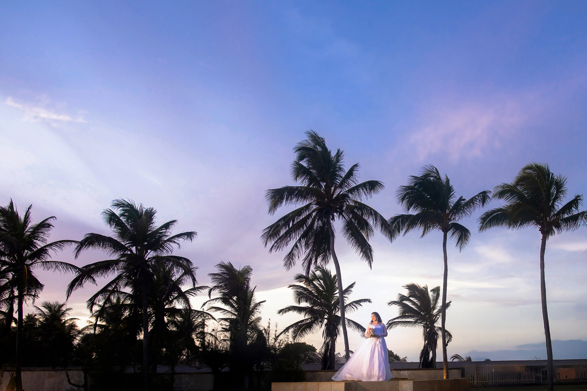 Fotografia casamento  na praia em Fortaleza