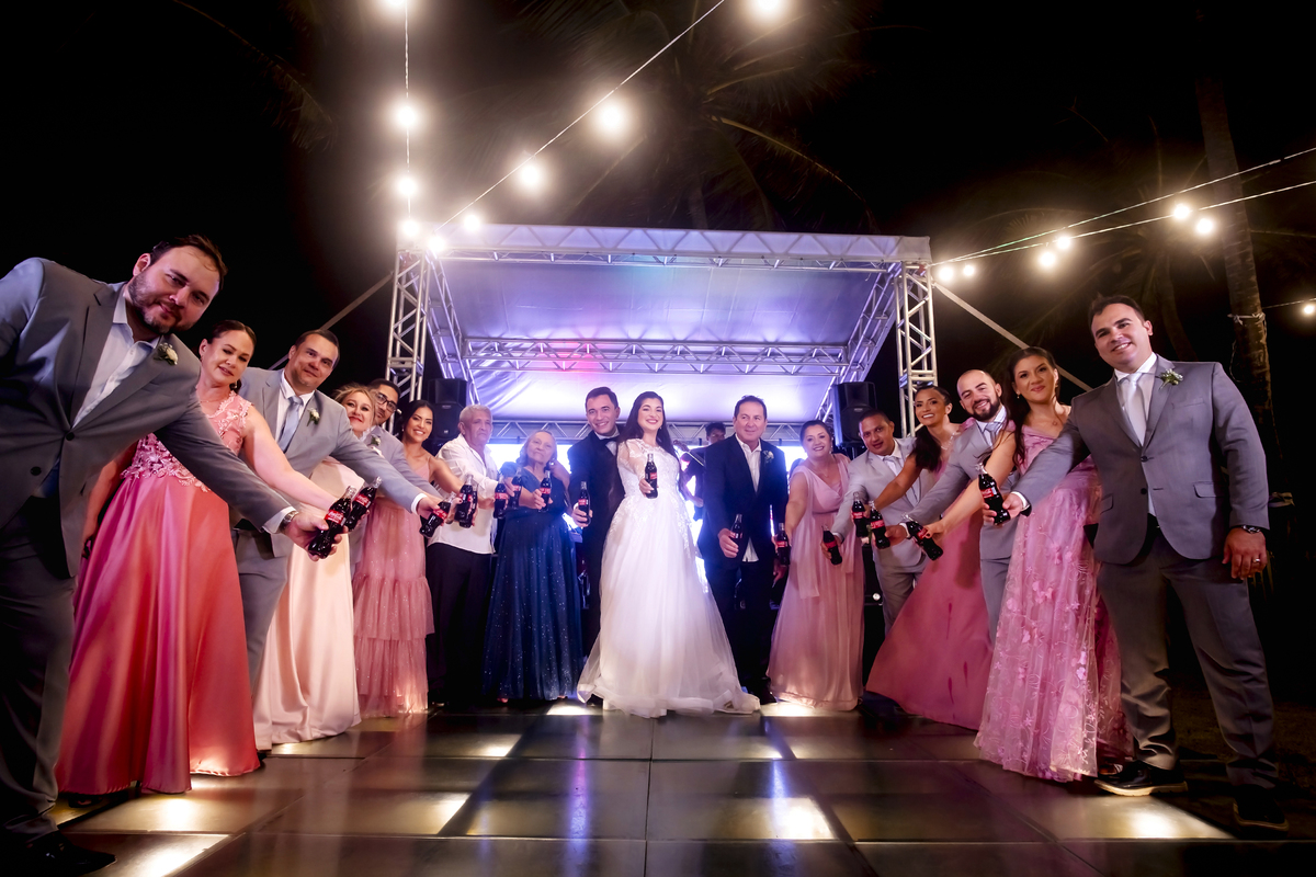 Fotografia casamento  na praia em Fortaleza