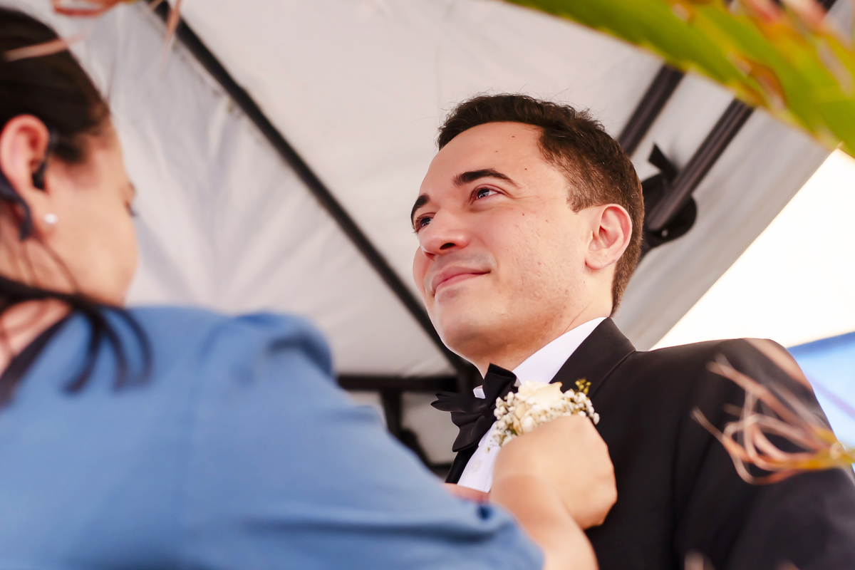 Fotografia casamento  na praia em Fortaleza