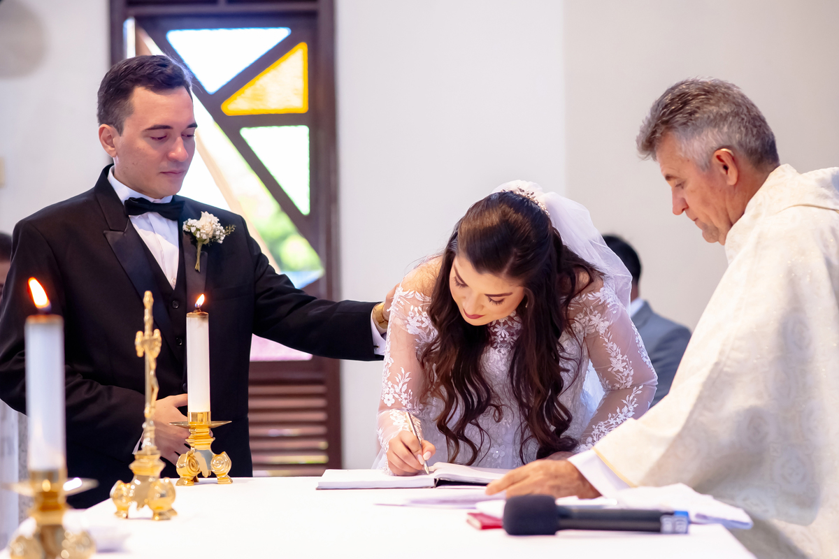 Fotografia casamento  na praia em Fortaleza