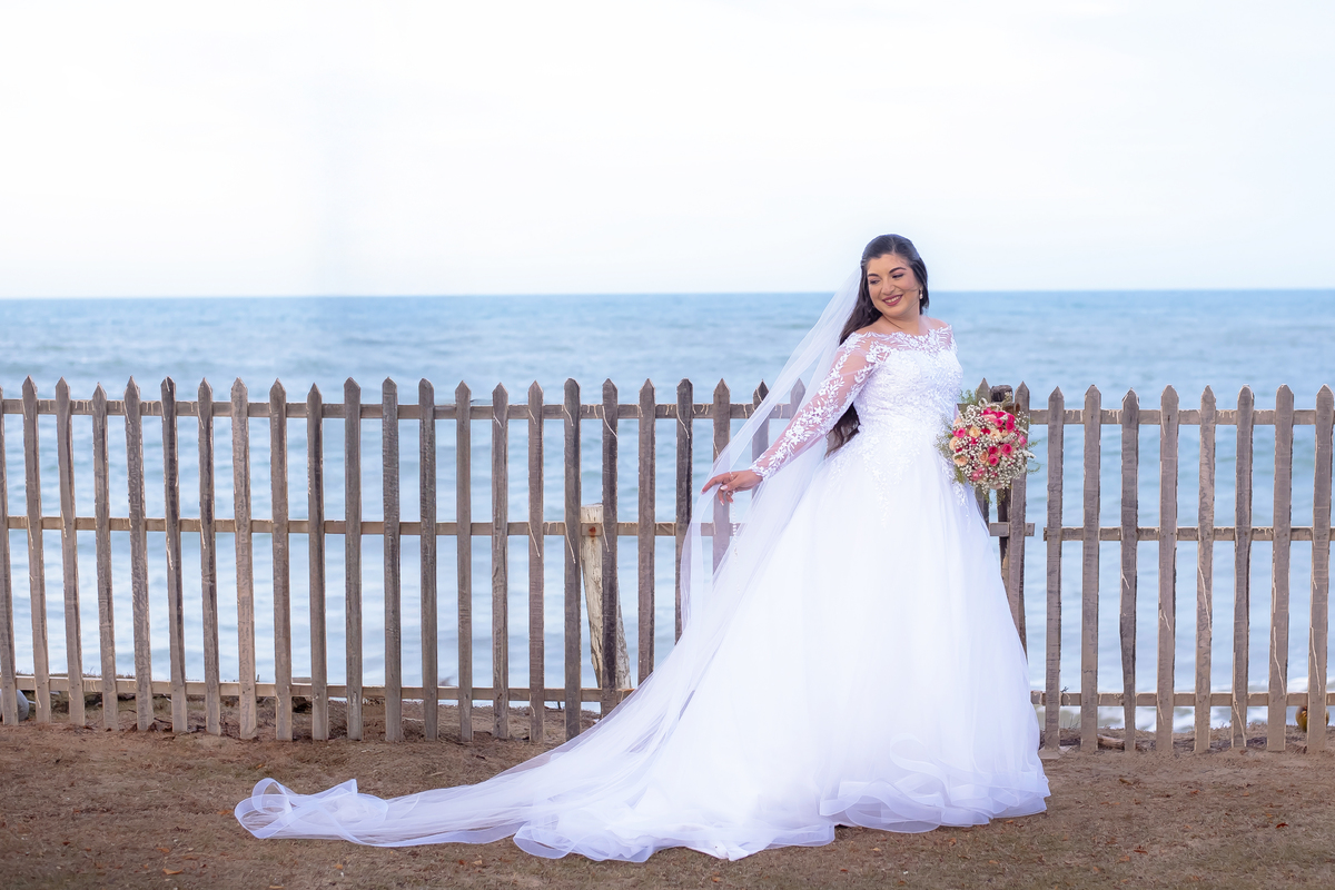 Fotografia casamento  na praia em Fortaleza
