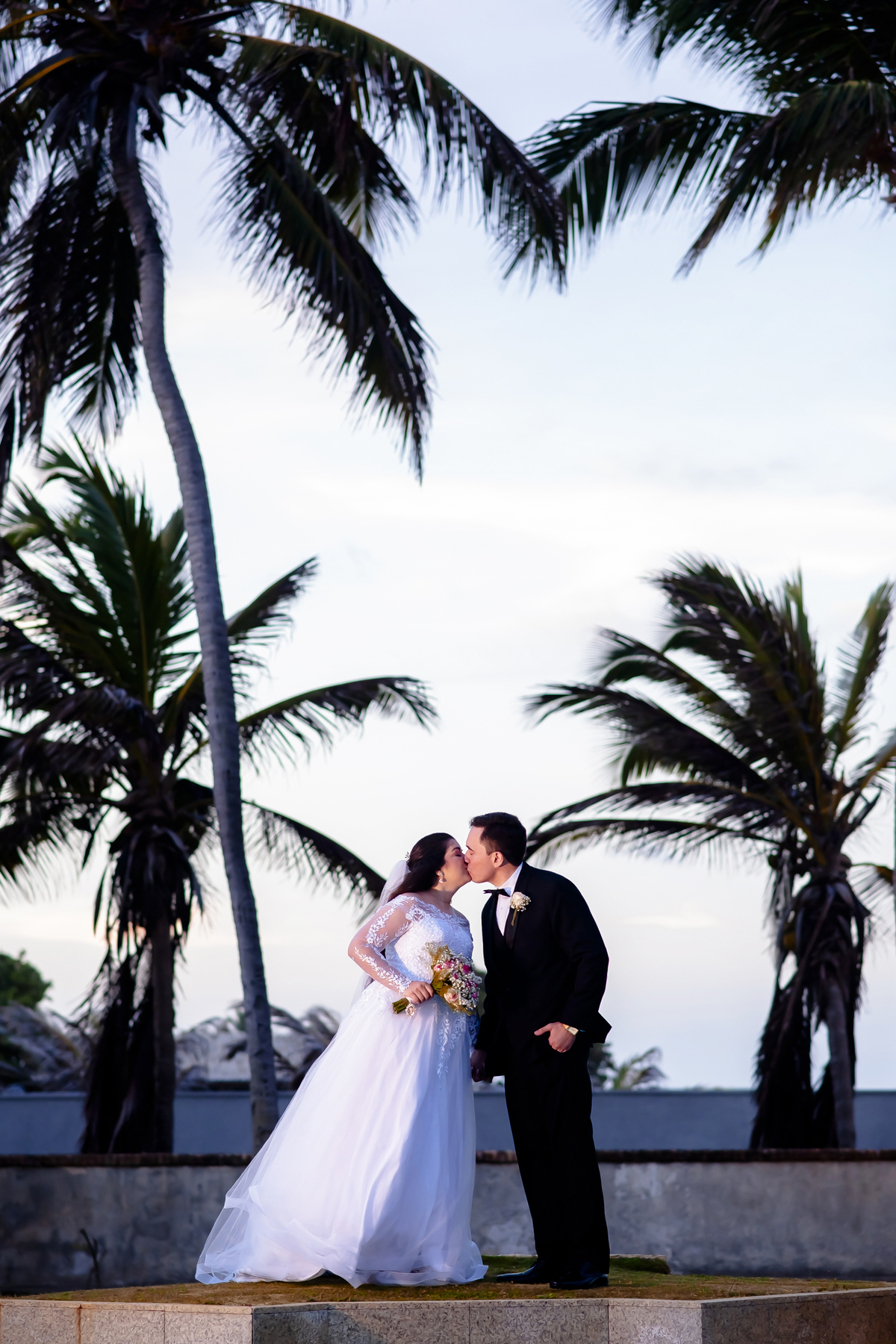 Fotografia casamento  na praia em Fortaleza