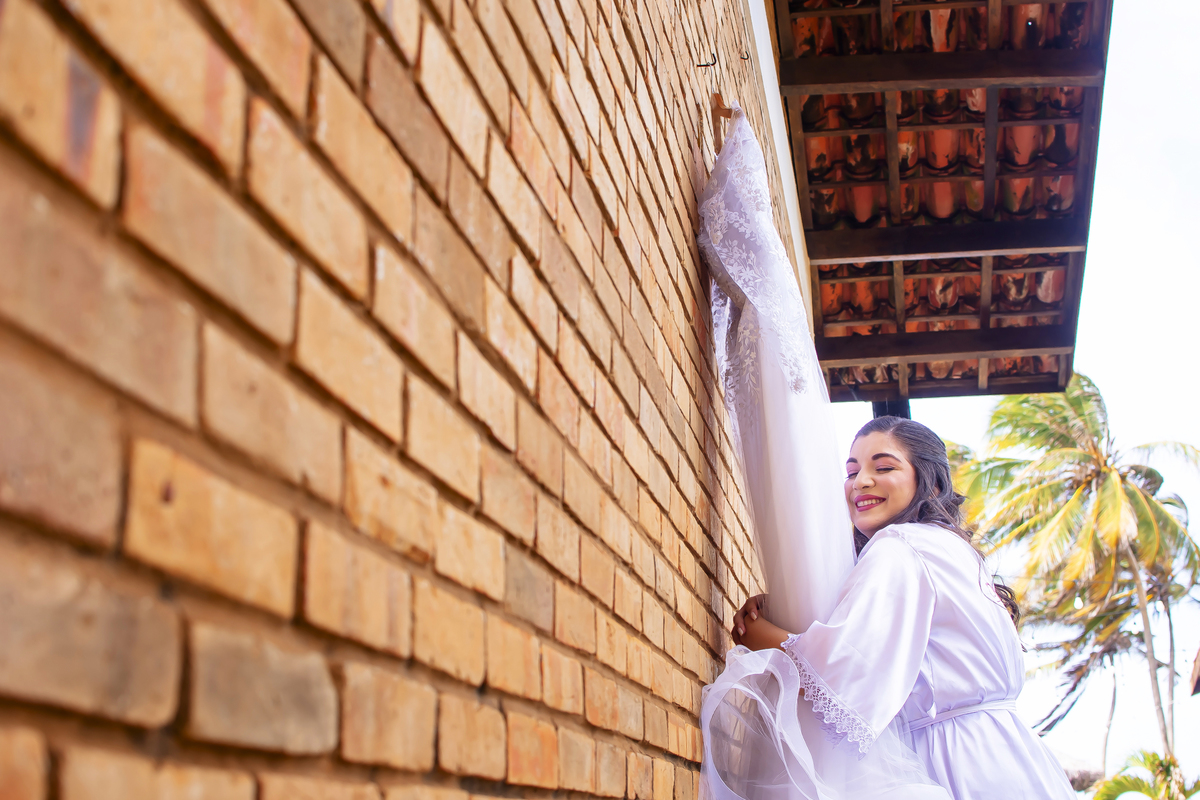 Fotografia casamento  na praia em Fortaleza