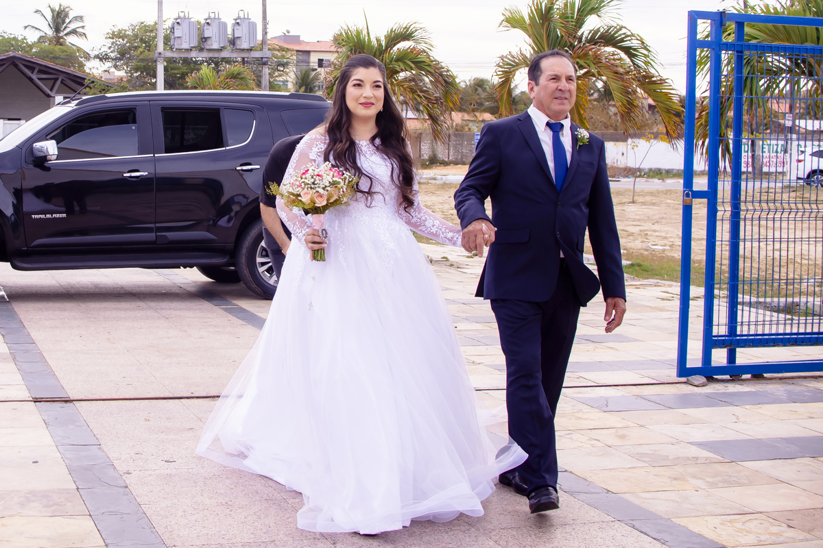 Fotografia casamento  na praia em Fortaleza