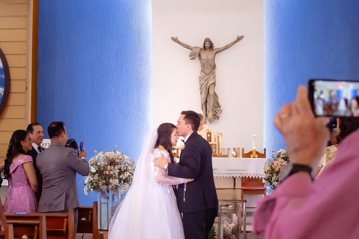 Fotografia casamento  na praia em Fortaleza