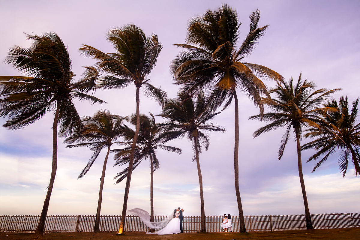 Fotografia casamento  na praia em Fortaleza