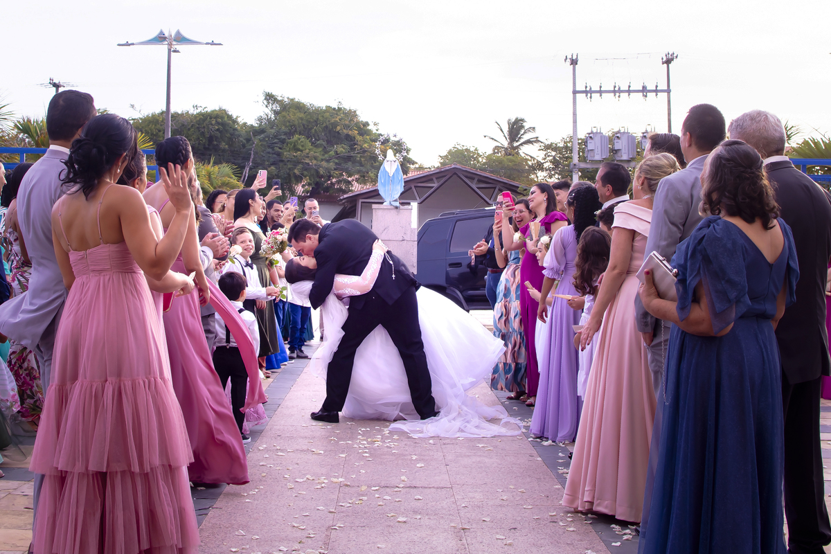 Fotografia casamento  na praia em Fortaleza