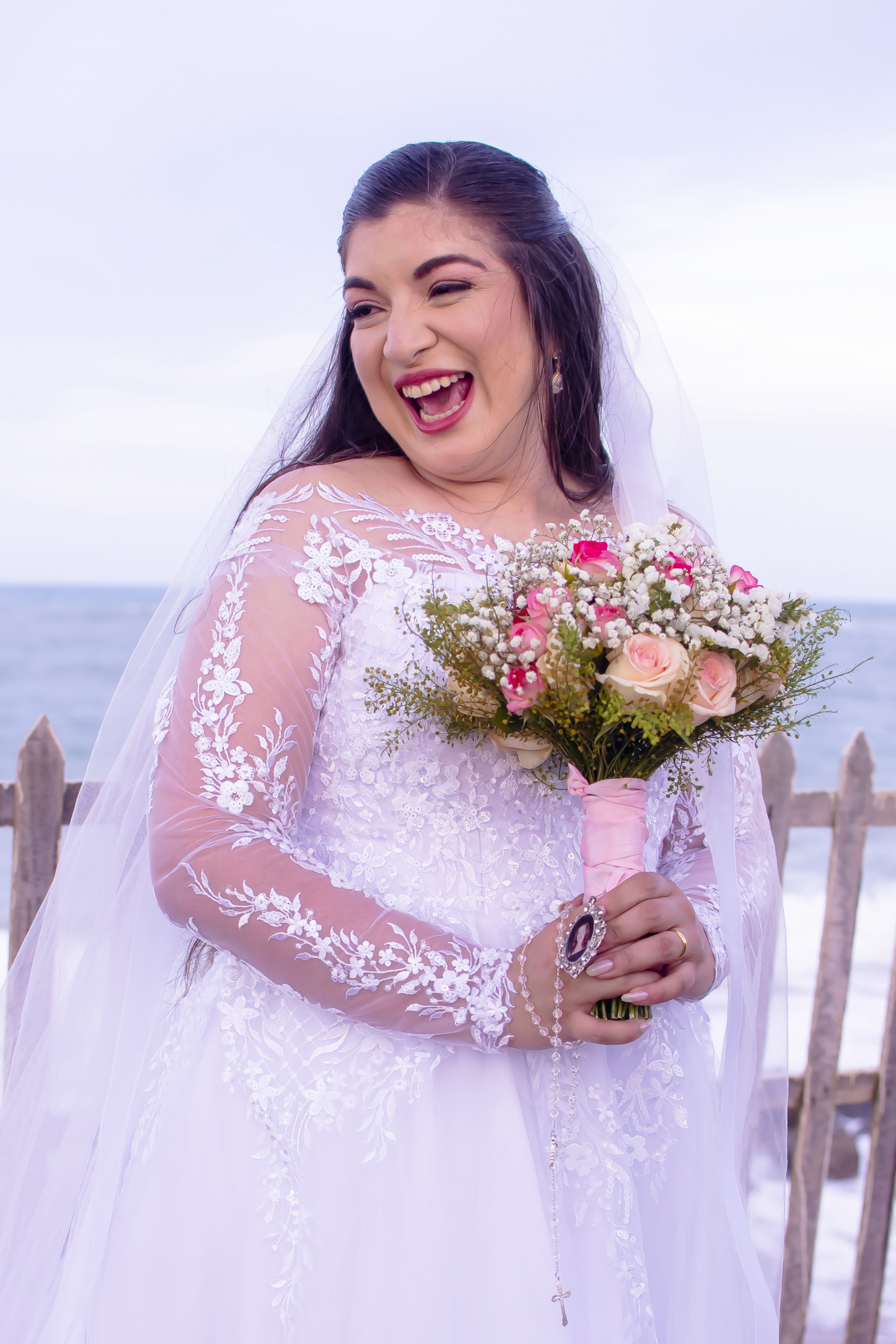 Fotografia casamento  na praia em Fortaleza