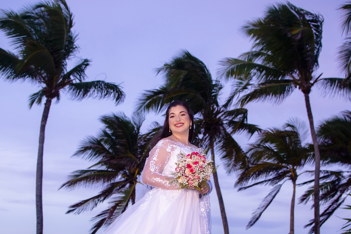 Fotografia casamento  na praia em Fortaleza