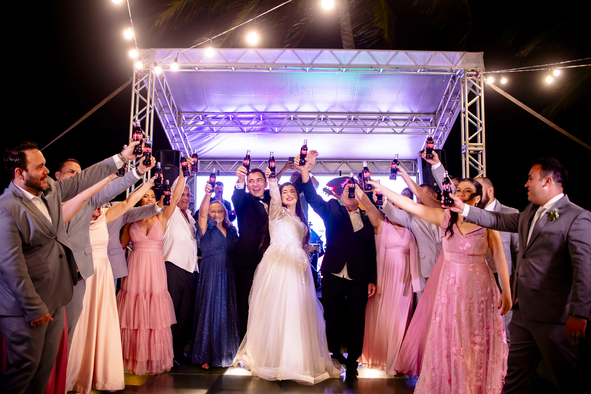 Fotografia casamento  na praia em Fortaleza