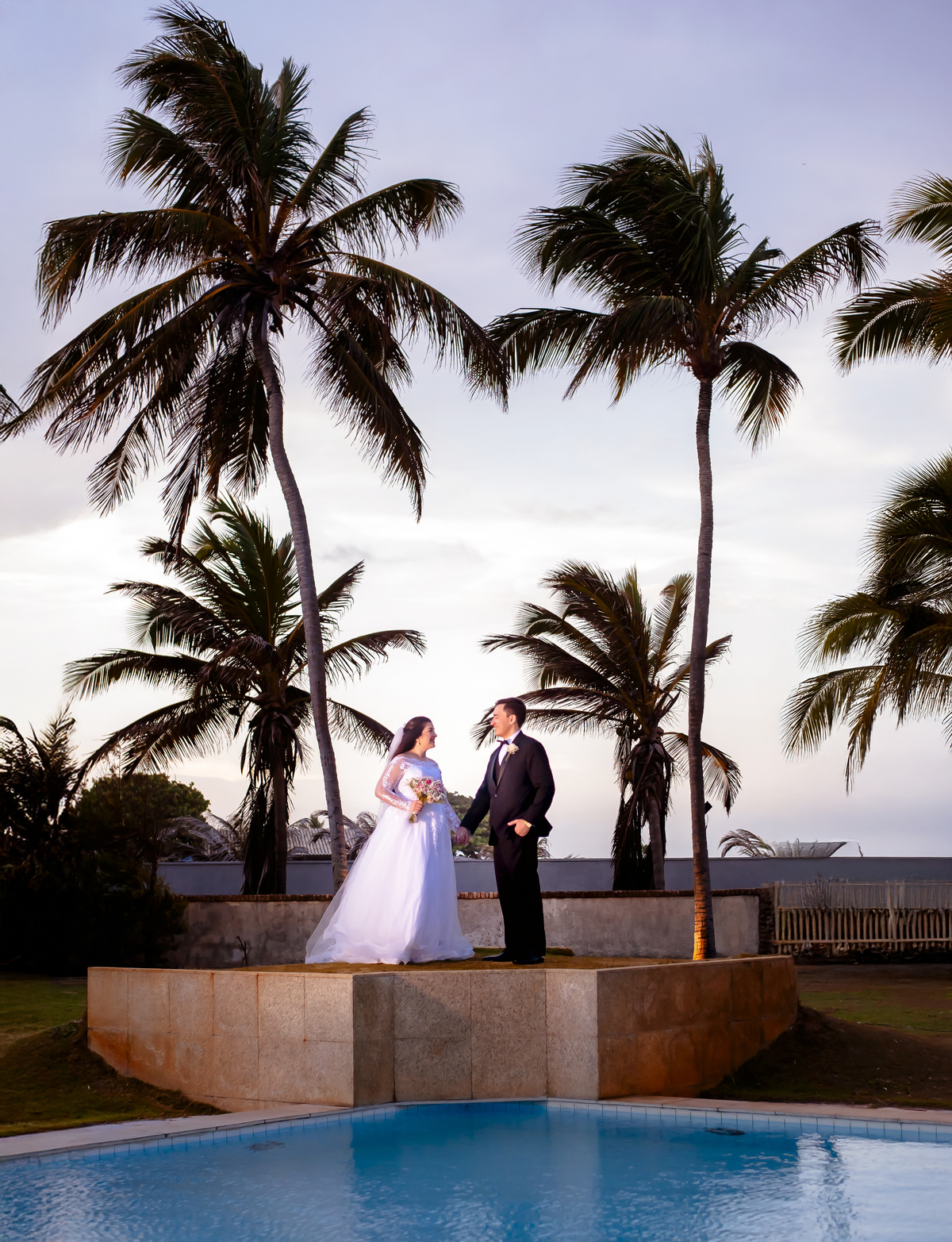Fotografia casamento  na praia em Fortaleza